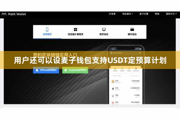 用户还可以设麦子钱包支持USDT定预算计划